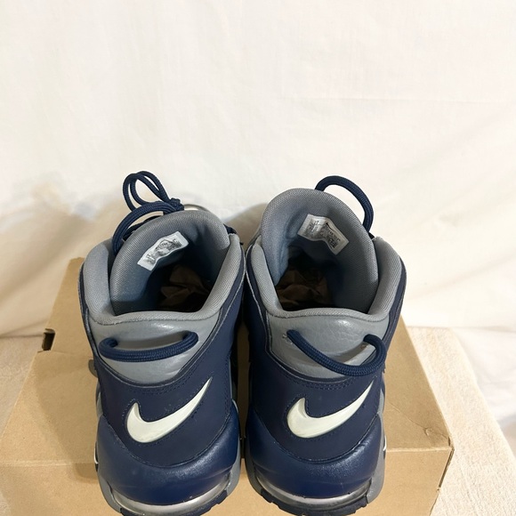 Nike Air More Uptempo Cool Grey Midnight Navy size 12 921948-003 2021 PRE-OWNED - Picture 6 of 9